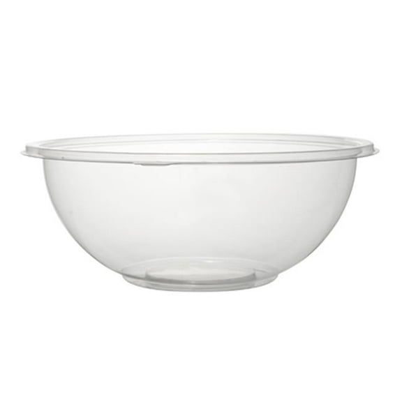 Fineline Settings 5032-FL Clear 32 oz. Serving Bowl Flat PET Lid