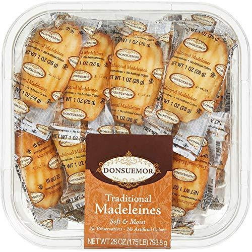 Donsuemor Traditional French Madeleines 28 Individually Wrapped 1 oz