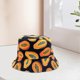 thumbnail image 4 of Women Unisex Cotton Bucket Hat Fruit Patterns Print Packable Fisherman Sun Hats For Travel Fishing Hunting Summer, 4 of 5