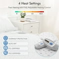 thumbnail image 4 of MARNUR Heated Mattress Pad Queen Size 60"×80", Electric Mattress Pad with Dual Controllers, 4 Heating Levels &10H Auto-off, Machine Washable for Adults, 4 of 9