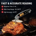 thumbnail image 5 of ThermoPro TP603W Digital Meat Thermometer Waterproof Kitchen Food Thermometer with Calibration & Backlight for Oven Oil Fry Candy Thermometer, 5 of 9