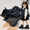 #01-Black, variant on Girls Ankle Boots with Side Zipper, Fall Non Slip Lace-Up Solid Color Trendy Fashion Booties for Daily Outings Red
