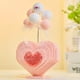 thumbnail image 3 of Bloques de construcción de corazón Bling Bling rosa, 3 of 10