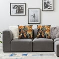 thumbnail image 3 of Nawypu Throw Pillow Cover Western with Cowboy Sitting Rearing Horse in Retro Style Rider American Decorative Pillow Case Home Decor Square Pillowcase  2pcs, 3 of 6