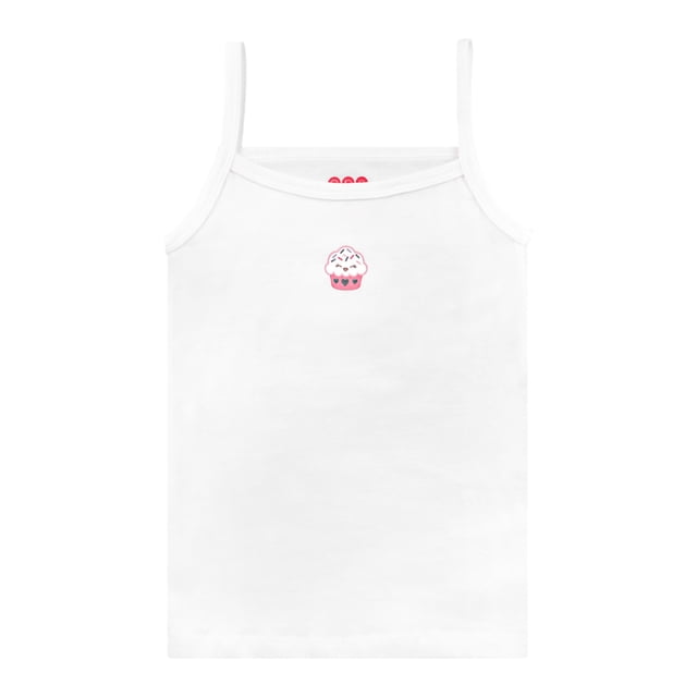Camiseta Baby Creysi para Niña, Diseño Clásico con Tirantes Blanco Talla 6