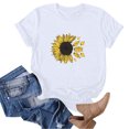 thumbnail image 5 of Blouses pour Femmes, Shorts pour Femmes, Blouse Imprimée à Manches Courtes Col Rond T-Shirt Drôle, Blouses pour Femmes Mode, Blouses à Manches Courtes pour Femmes, 5 of 5