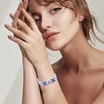 thumbnail image 4 of 3 pulseras ajustables para mujeres y niñas, pulseras tejidas de la amistad, pulsera tejida con borlas, 4 of 5