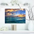 thumbnail image 1 of Plage Tropicale Exotique au Coucher du Soleil - Art Moderne sur Toile, 1 of 3