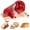 Wine Red, variant on Yedigre Upgrade Manual Bread Slicer for Homemade Sourdough – Adjustable Hand Crank Cutter with Steel Fence & Sharp Blade, Retro Design