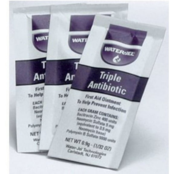 Water Jel First Aid Antibiotic 144 per Box Ointment Individual Packet, WJTA1728 - Box of 144