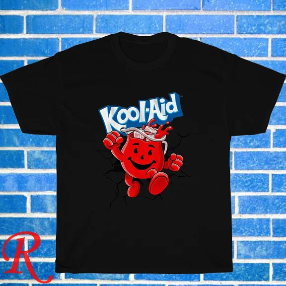 Ohh Yeah Kool Aid Logo Black/Grey/Navy Size S-3XL Unisex T-Shirt