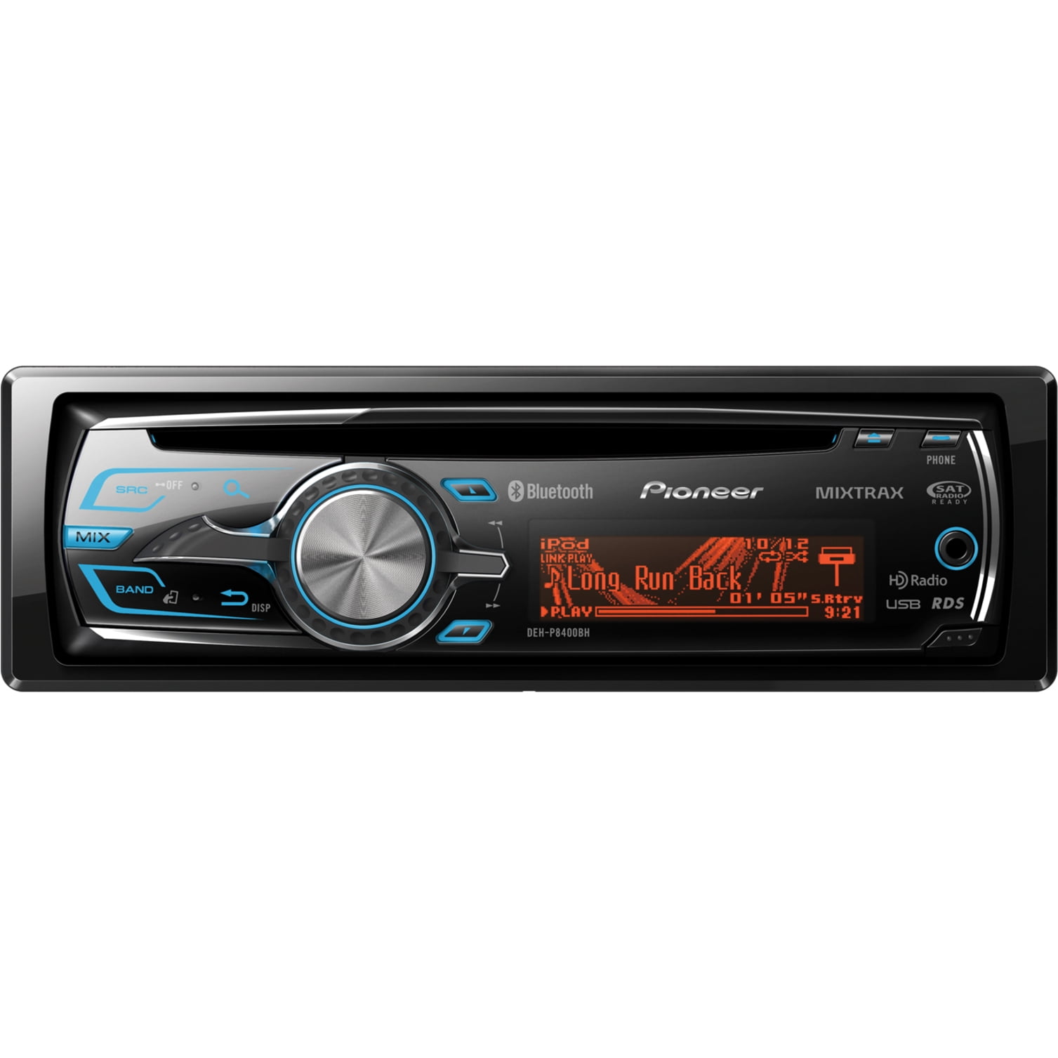 Bek thema Afgekeurd Pioneer DEH-P8400BH CD Receiver with Full-Dot LCD Display, MIXTRAX,  Bluetooth and HD Radio Tuner - Walmart.com