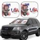 thumbnail image 1 of Balery Patriotic Skull Art Parasol para parabrisas de coche de 2 piezas | Parasol plegable para parabrisas delantero de coche para la mayoría de sedanes-Medium, 1 of 6