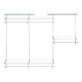 thumbnail image 1 of Closetmaid 4' - 6' Adjustable Steel ShelfTrack Closet Organizing Kit, White, 1 of 7