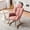 Pink, variant on Back Accent Chair For Bedroom And Living Room With Metal Frame Modern Padded Seat In