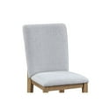 thumbnail image 5 of Delphine Set of 2 Gray Linen Fabric Dining Chair, 5 of 5