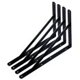thumbnail image 1 of Soportes de estantería NEODROP, 4 unidades, 40 cm, acero negro de alta resistencia, 1 of 6