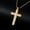 Gold, variant on Women Men 925 Silver Gold Cross Pendant Necklace Chain Jewelry Gifts-Silver