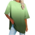 thumbnail image 1 of Zpanxa Classic Round Neck T-Shirt for Women, Solid Color Short Sleeve Top, Versatile Summer Essential, 1 of 7