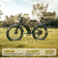 thumbnail image 5 of Skeri Electric Bike, 26"x4.0" Fat Tire E Bike, 500W (Peak 1000) Motor, 48V 15.6Ah Removable Electric Bike for Adults, 60 Miles & 25 mph, Electric Bicycle with 7 Speed and Front Suspension, 5 of 5
