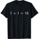 thumbnail image 1 of 1 + 1 = 10 Developer - Camiseta programadora de ingenieros de software, 1 of 2