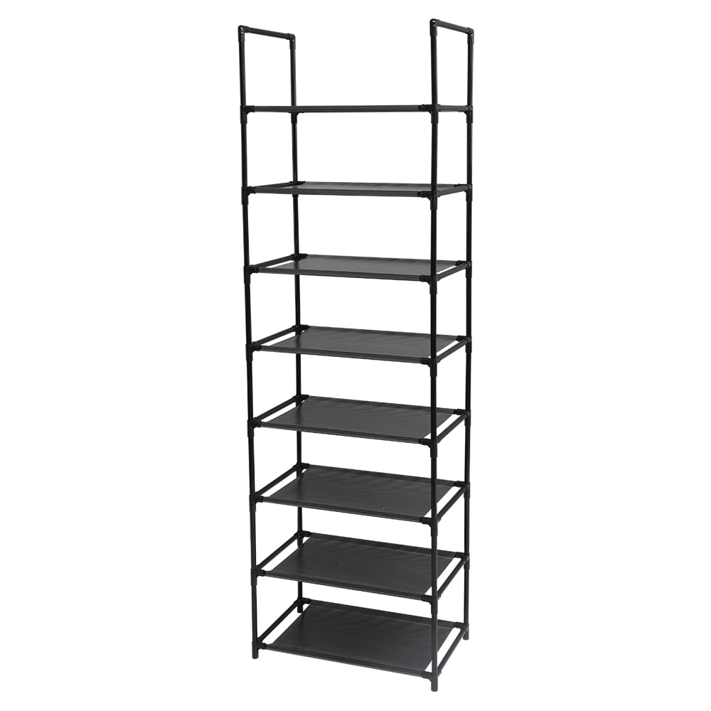 QXDRAGON Shoe Rack, 8Tier Shoe Storage Organizer, Metal Shoe Shelf