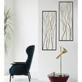 thumbnail image 6 of LuxenHome Set of 2 Gold Branches and Black Frame Rectangular Metal Wall Decor, 6 of 10
