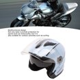 thumbnail image 3 of Medio casco compacto de motocicleta ANGGREK ABS resistente a los rayos UV, 3 of 8