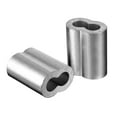 Aluminum Cable Crimps Sleeves for 3/8" Wire Rope Cable Aluminum Cable Sleeves Cable Crimp Wire