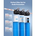 thumbnail image 3 of VEVOR 3-Stage Whole House Water Filter System 4.5" x 20" PHO Prevent Scale Build, 3 of 9