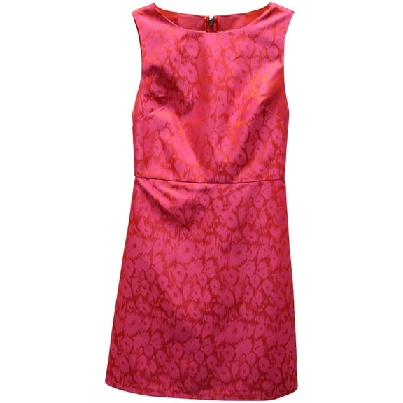 Pre-Owned Alice   Olivia Leopard Print Sleeveless Dress in Pink Polyester