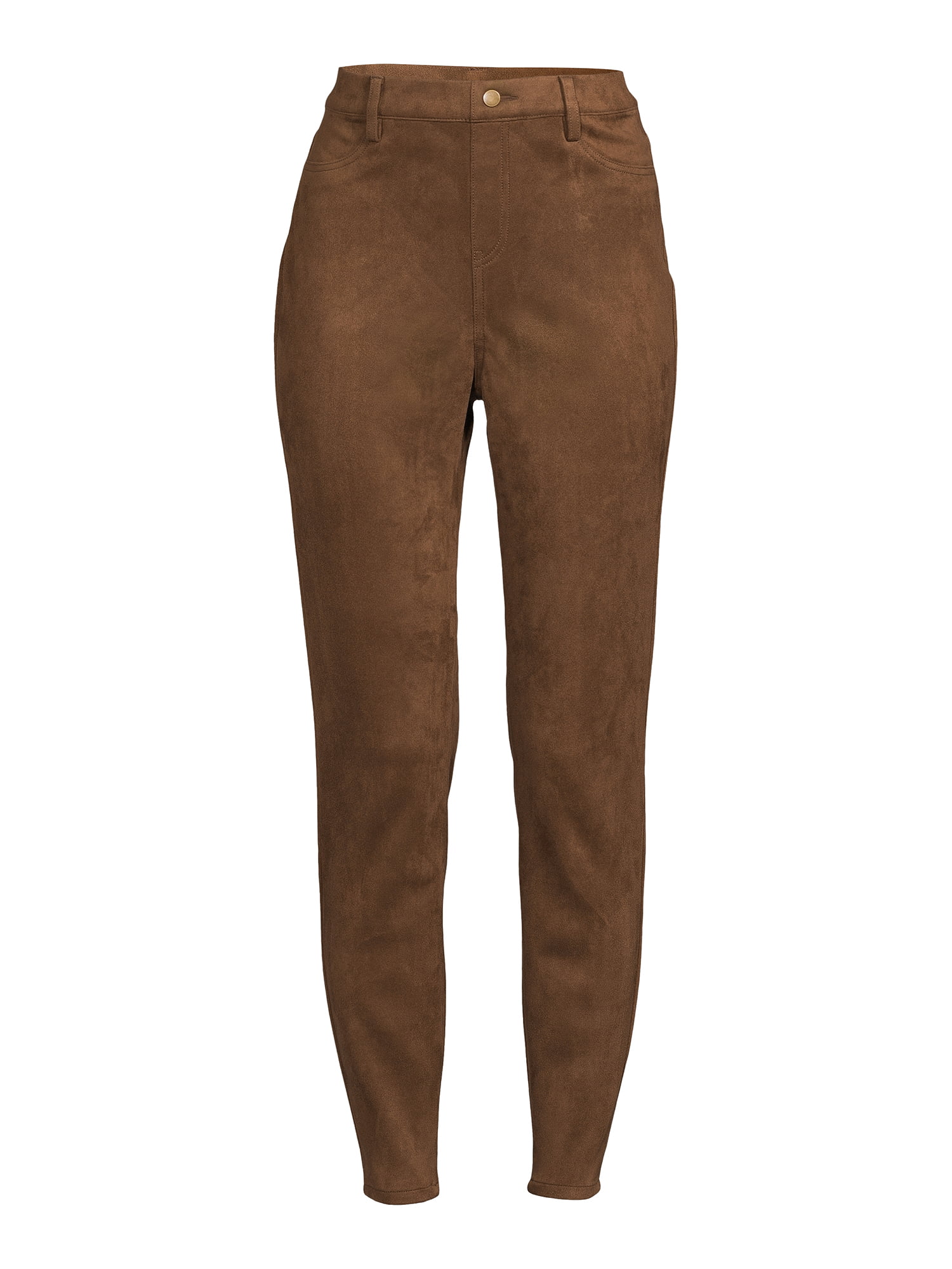 womens trousers with eco leather on high quality suede  Arturela