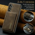 thumbnail image 2 of Feishell Case for Samsung Galaxy A36 5G Plus,Premium PU Leather Magnetic Detachable 2-In-1 Card Pocket Back Flip ID Credit Card Slots Kickstand Shockproof Business Slim Phone Case,Coffee, 2 of 10
