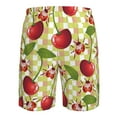 thumbnail image 6 of Kll Cherries And Ladybirds Men'S Casual Summer Beach Shorts Hawaiian Shorts With Pockets-3x-Large, 6 of 9