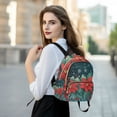 thumbnail image 6 of FORMRS Mini Backpack Purse for Women Travel Daypack Casual Shoulder Bag, Christmas Poinsettia, 6 of 7
