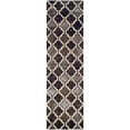 thumbnail image 2 of BNM Modern Trellis Indoor Runner Rug, 2' 7" x 12', Chocolate, 2 of 4