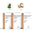 thumbnail image 2 of Hilo dental Terra & Co. Brilliant Black de bambú con carbón activado, 3 unidades, 2 of 9