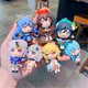 thumbnail image 2 of Anime llavero juego figura Genshin impacto llavero accesorios colgante dibujos animados Xiao Qiqi Ganyu Paimon insignia muñeca decoración regalo hola suerte unisex, 2 of 2