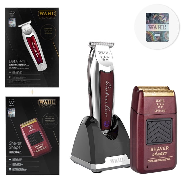 Combo Wahl® Detailer Li + Shaver Shaper Kit Profesional