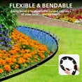 thumbnail image 4 of Landscape Edging Kit, 2 inch Tall 40 ft Garden Edging Border, Lawn Edging with 36 Spikes, Mini Plastic Fence for Landscaping Yard Flowerbeds,Black, 4 of 7