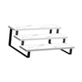 thumbnail image 4 of Lipstore Plant Stand Decorative Organizer Flower Pot Stand for Countertop Office Home White Three Layer, 4 of 8