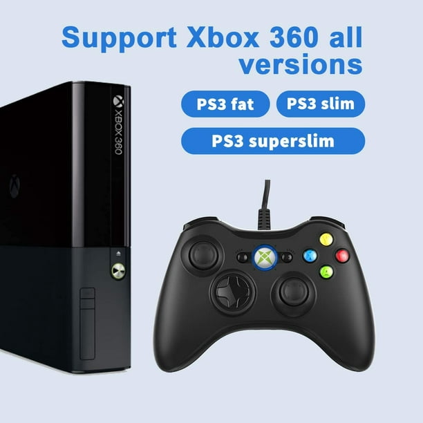 XBOX Manette Filaire Xbox 360 Avec Double Vibration Pour PC/ Xbox