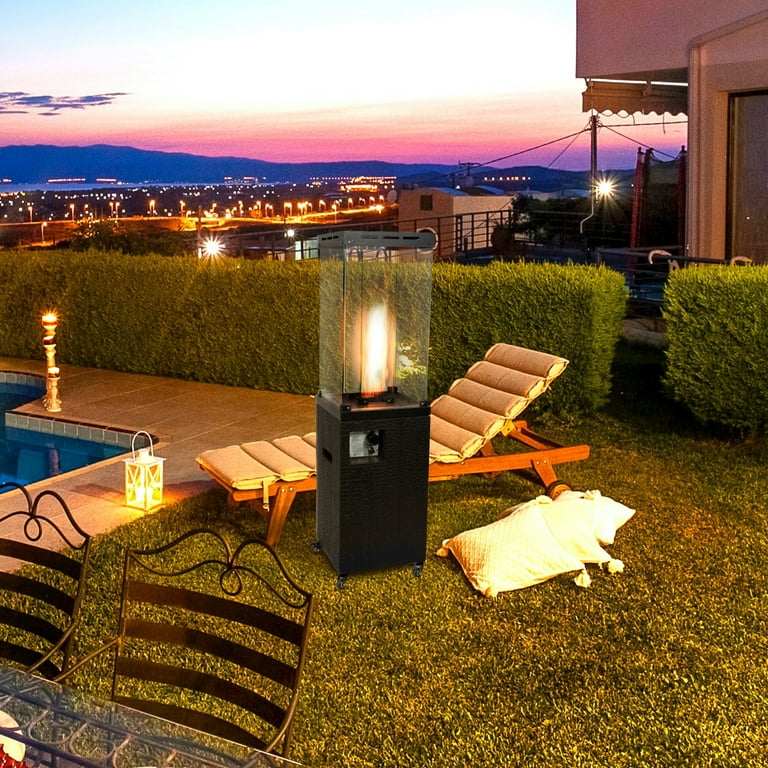 Outdoor Portable Wood Pellet Heaters Freestanding Garden Patio Heater