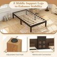 thumbnail image 7 of Infans Twin Size Wooden Platform Bed Frame 14" with Rubber Wood Legs Under-bed Storage, 7 of 7