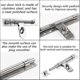 thumbnail image 4 of Piece Sliding Barrel Bolt Latch, Stainless Steel Latch Bolt With Padlock Hole, Sliding Bolt Door Latch, For Bedroom, Bathroom, Pet Cage, 4 of 5