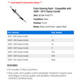 thumbnail image 2 of Front Steering Rack - Compatible with 2009 - 2013 Toyota Corolla 2010 2011 2012, 2 of 2