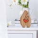 thumbnail image 5 of Elefante enamorado tallado a mano - Elefante de amor de madera con corazón, escultura ornamento estatuilla artesanal, 5 of 5