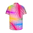 thumbnail image 5 of Wavsuf Mens Shirts Short Sleeve t Shirts Turndown Summer Hot Pink Shirts Size S, 5 of 5