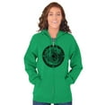 thumbnail image 4 of Wave Compass Ocean Sea Spiritual Zip Up Hoodie Men's Women's Brisco Brands M, 4 of 6
