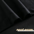 thumbnail image 6 of NICETOWN Blackout Curtains for Living Room, Thermal Insulated Noise Reducing Drapes Velvet Room Darkening Rod Pocket & Back Tab Curtains, Black, 52"x84", 2 Panels, 6 of 10